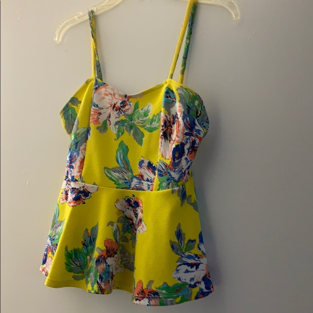 Yellow floral top